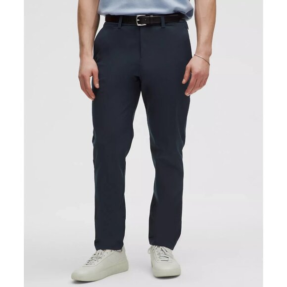 Lululemon Warpstreme ABC Trouser Black Blue Everyday Performance Pants - Sz 36 - Picture 1 of 9